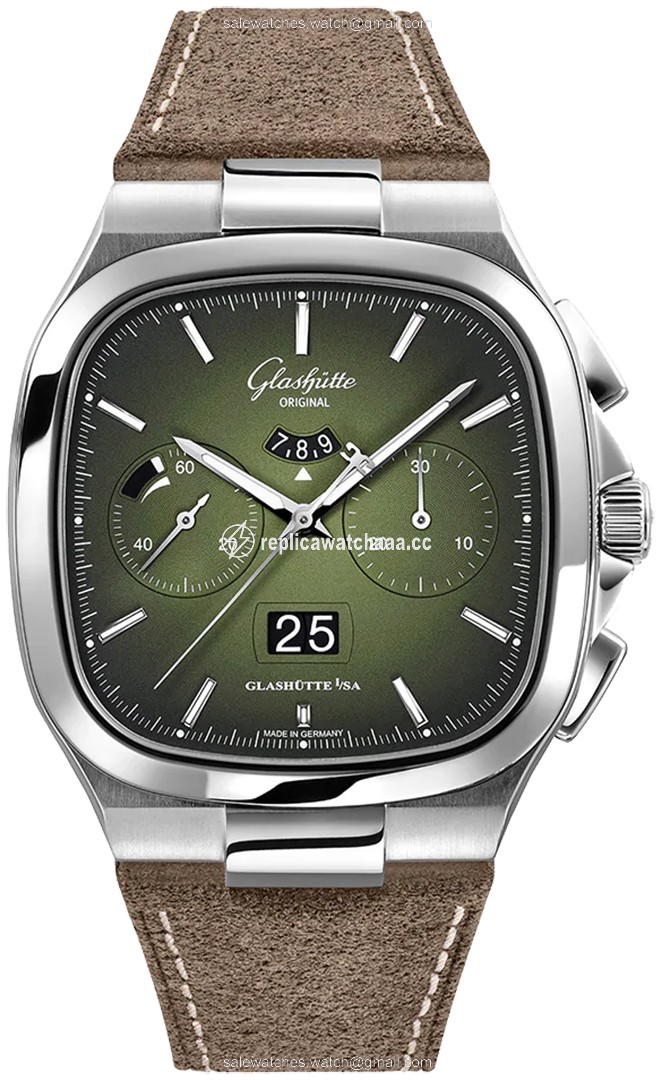 1-37-02-09-02-62 Fab Green Glashutte Original Seventies Chronograph Panorama Date Mens Watch 1-37-02-09-02-62 Fab Green Glashutte Original Seventies Chronograph Panorama Date Mens Watch